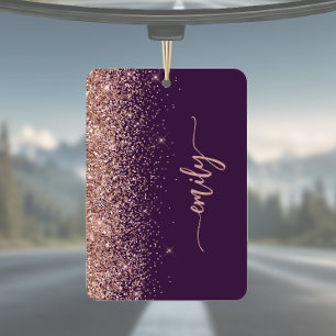 Ambientador Purpurada Rosa Dorado Personalizada Brillante