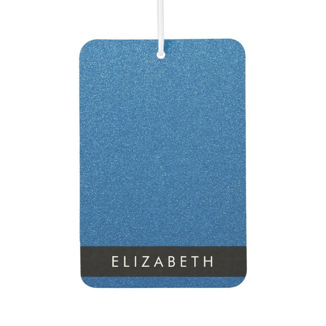 Ambientador Purpurina azul, fondo Purpurina, nombre (Anverso)