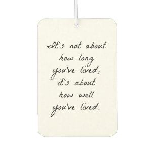 Ambientador Qué bien has vivido el aire fresco