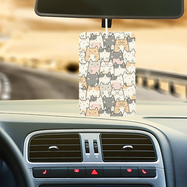 Ambientador Quirky Cats Pattern car (Subido por el creador)