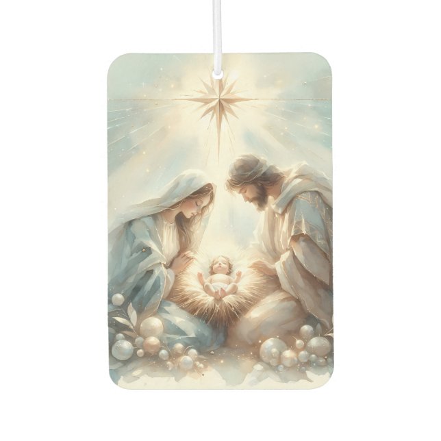Ambientador Radiant Holy Family Nativity Scene (Anverso)
