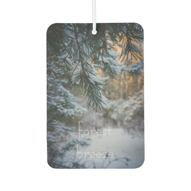 Ambientador Ramas de pino cubiertas de nieve (Anverso)