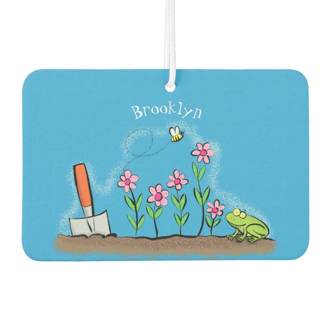 Ambientador Rana y abeja en el ilustracion personalizado de ja (Anverso)