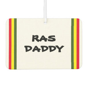 Ambientador RAS DADDY Rayas verdes rojas en blanco