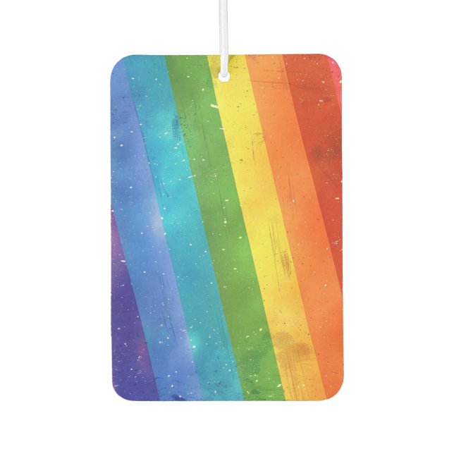 Ambientador Rayas de arco iris Aire Freshener (Anverso)