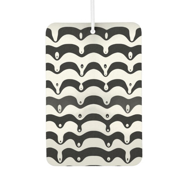 Ambientador Rayas de cebra de fusión blanca y negra de Jazzy (Anverso)