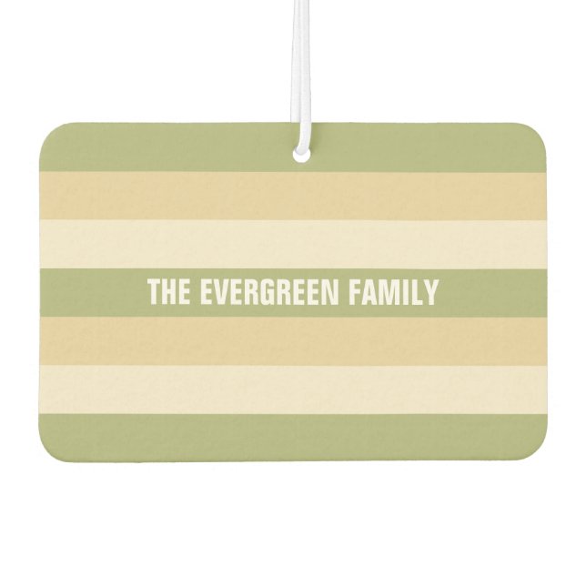 Ambientador Rayas Patrón personalizado aire fresco del coche (Anverso)