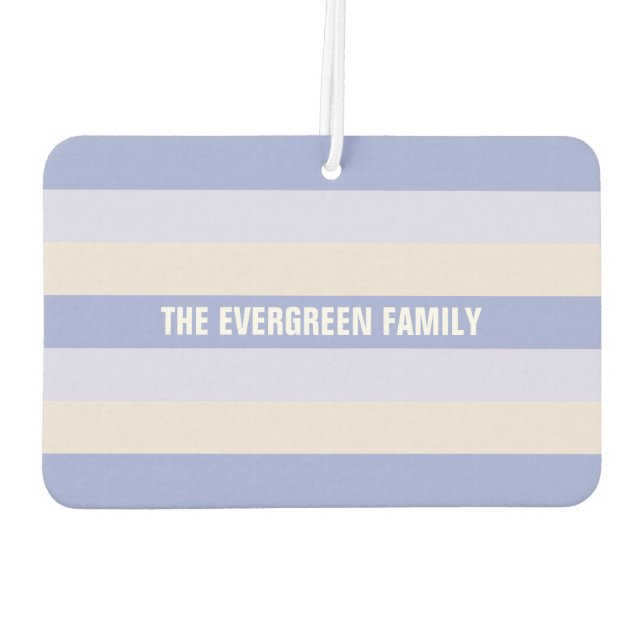 Ambientador Rayas Patrón personalizado aire fresco del coche (Reverso)