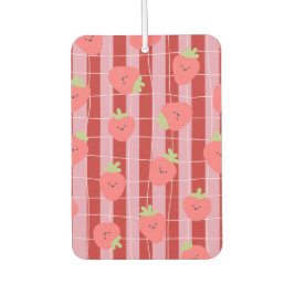 Ambientador Rayas rosadas y rojas, con fresas