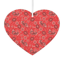 Ambientador Red Bandana Heart Car Gift Fun Air Freshener