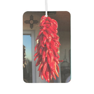 Ambientador Red Chile Ristra Biscochito Nuevo México Zia Car