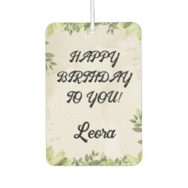 Ambientador Regalo de Mensaje de Cumpleaños Personalizado