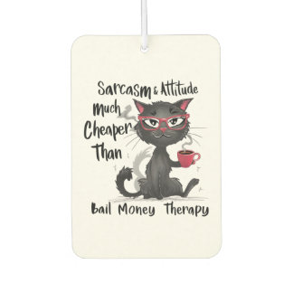 Ambientador Regalo divertido para amantes de gatos con sarcasm