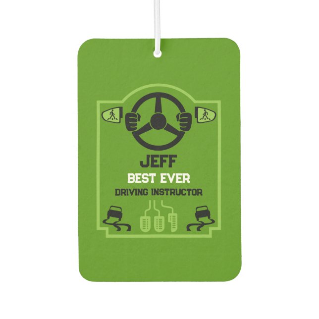 Ambientador Regalo divertido para instructor de conducir (Anverso)