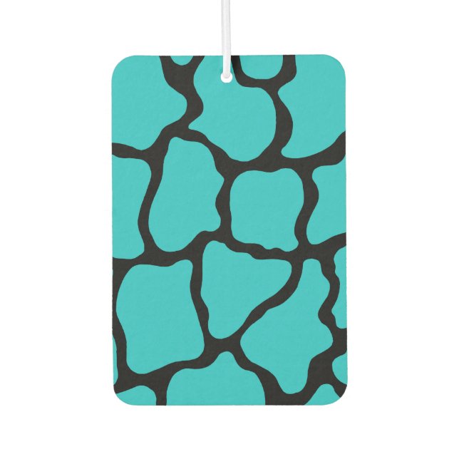 Ambientador Regalo Retro Turquoise Giraffe Car Air Freshener (Anverso)