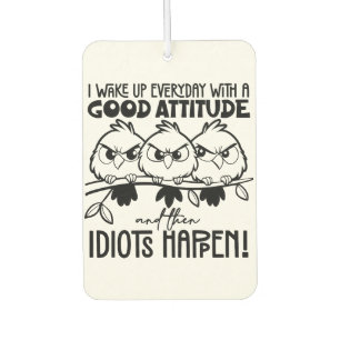 Ambientador Regalos de citas divertidas de pájaros para idiota