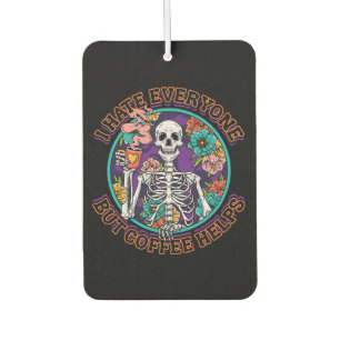 Ambientador Regalos para amantes del café que odian a todos, e