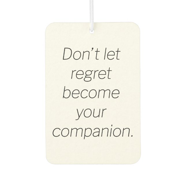 Ambientador Regret Air Freshener (Anverso)