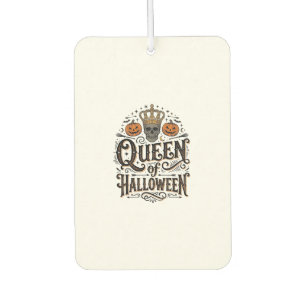 Ambientador Reina de Halloween Camiseta de calabaza de cráneo