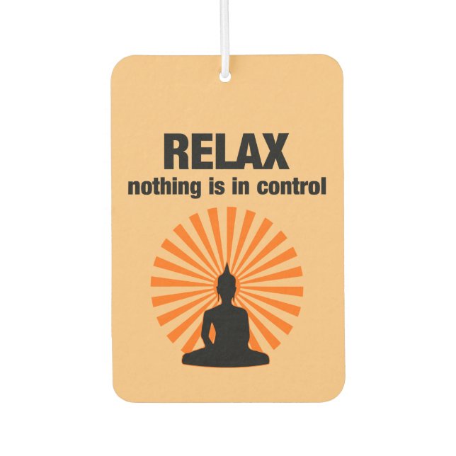Ambientador Relax Funny Buddha Quote (Anverso)
