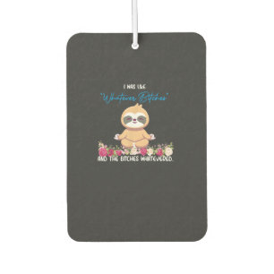 Ambientador Remera Dije Lo Que Sea Sloth Yoga Meditando Tragam