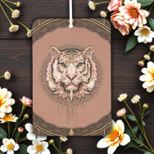 Representación cautivadora y artística de un tigre