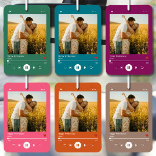 Ambientador Reproductor de música con foto de aniversario núme