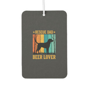 Ambientador Rescata Papá Amante de la Cerveza Perro Vintage