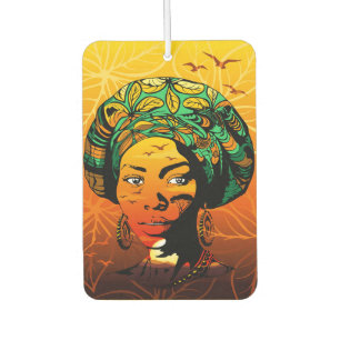 Ambientador Retrato de mujer africana con puesta de sol