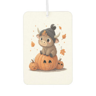 Ambientador Retro Halloween Highland Cow 2