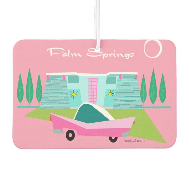 Ambientador Retro Pink Palm Springs Air Freshener (Anverso)