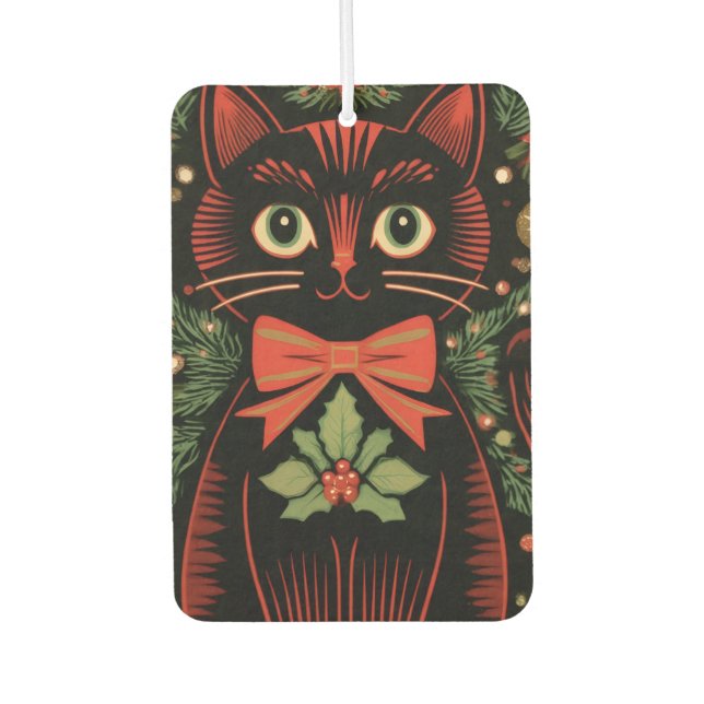 Ambientador RetroXmasCat  (Anverso)