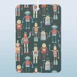 Ambientador Robot vintage retro de los años 50<br><div class="desc">Diseño robot retro divertido de los años 50 con un fondo oscuro.</div>