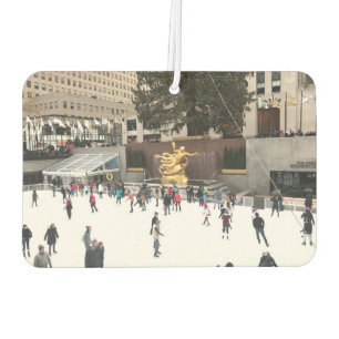Ambientador Rockefeller Center Rink Ice Skaters Navidades NYC