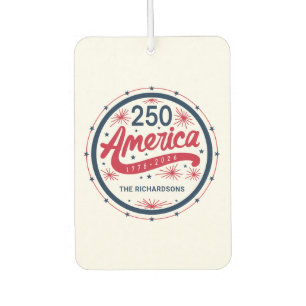 Ambientador Rojo Blanco y Azul USA 250 Aniversario de América