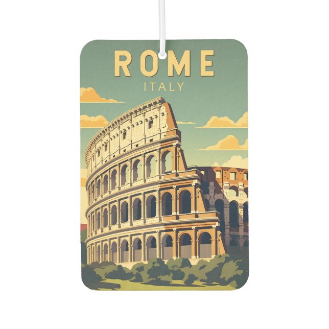 Ambientador Roma Italia Colosseum Viaje Arte Vintage (Anverso)