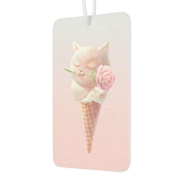 Ambientador Romantic Rose: Miss Meow Pink Ice Cream Cone Art (Izquierda)