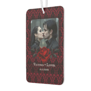 Ambientador Rosa Damasco Roja Gótica Personalizada