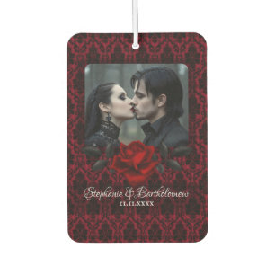 Ambientador Rosa Damasco Roja Gótica Personalizada