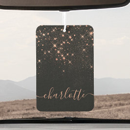 Ambientador Rosa Purpurina de oro Sparkly Elegante guión glamo