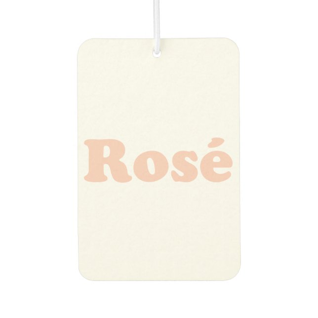 Ambientador "Rosa todo el día" coche blanco Rosa rosa claro (Anverso)