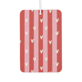 Ambientador Rosa y rojo, corazones rayados