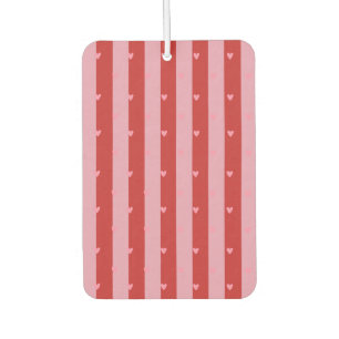 Ambientador Rosa y rojo, corazones rayados 