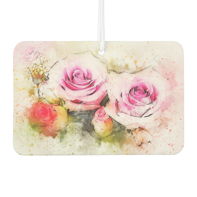 Ambientador Rosas de acuarela (Anverso)