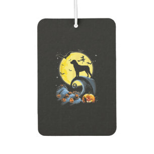 Ambientador rottweiler perro y luna disfraz de halloween diver