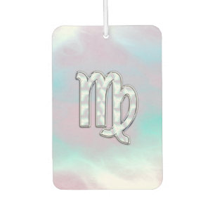Ambientador Rótulo Zodiaco Virgo elegante Nacre Madre de Perla