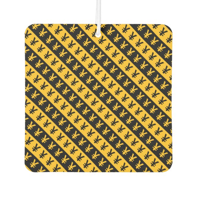 Ambientador Rótulos de yenes negros y Naranjas (・) Patrón de r (Anverso)