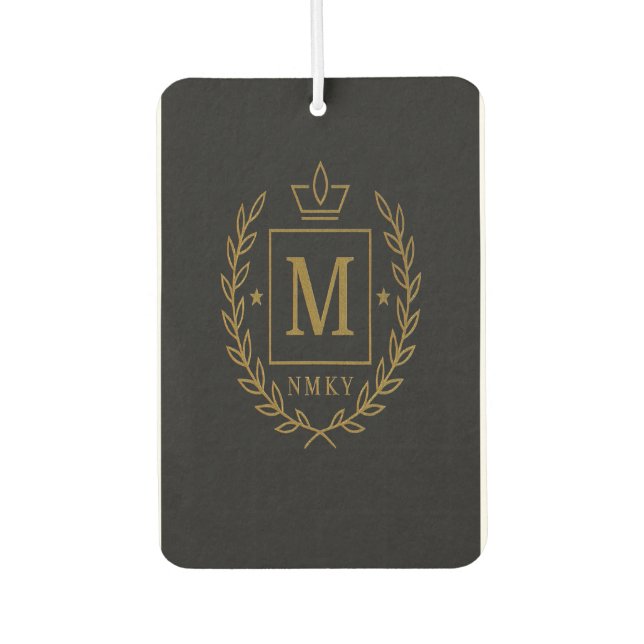 Ambientador "Royal NMKY Emblem – Monogram M Crest Design" (Anverso)