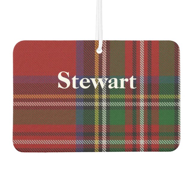 Ambientador Royal Stewart Tartan Plaid Air Freshener (Anverso)