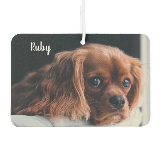 Ambientador Ruby Cavalier Personalizado King Charles Spaniel (Anverso)
